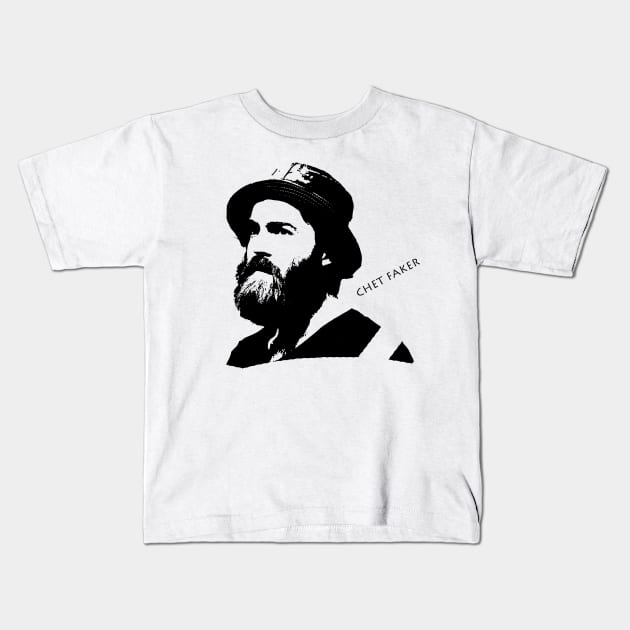 Chet Faker Kids T-Shirt by GramophoneCafe